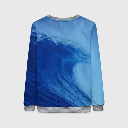 Женский свитшот 3D с принтом Вода: кислород Парные футболки, вид сзади #1