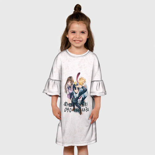 Детское платье 3D с принтом Персонажи Бездомного Бога, вид сбоку #3