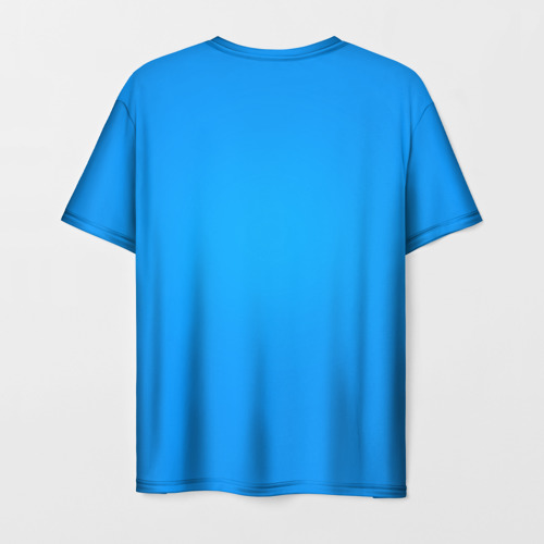 Мужская футболка 3D с принтом Веселый Ябоку БЕЗДОМНЫЙ БОГ, вид сзади #1