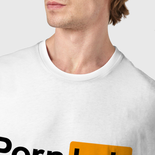 Мужская футболка хлопок с принтом PornHub, фото #4