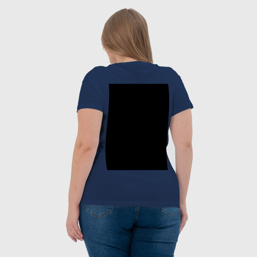 Женская футболка хлопок с принтом PornHub, вид сзади #2