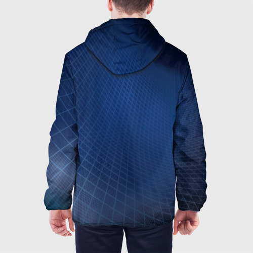 Мужская куртка 3D с принтом Сеть, вид сзади #2