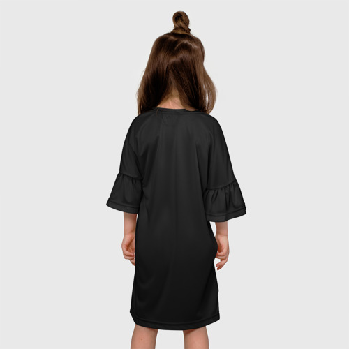 Детское платье 3D с принтом BTS RAP MONSTER | БТС, вид сзади #2