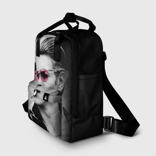 Женский рюкзак 3D с принтом Дэвид Боуи, фото на моделе #1