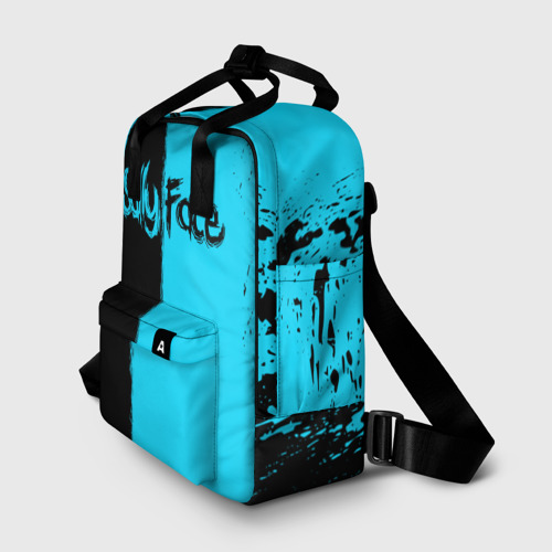 Женский рюкзак 3D с принтом SALLY FACE / САЛЛИ ФЕЙС КРАСКИ, фото на моделе #1