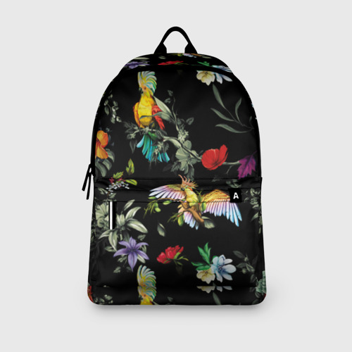 Рюкзак 3D с принтом Попугаи, вид сбоку #3