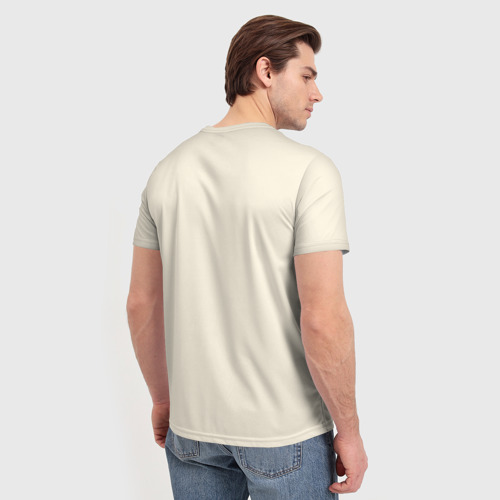 Мужская футболка 3D с принтом Science, вид сзади #2