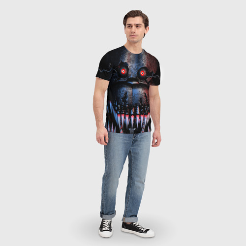 Мужская футболка 3D с принтом Five Nights At Freddy`s, вид сбоку #3