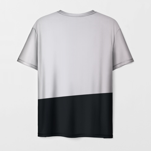 Мужская 3D футболка с принтом Sasha Grey LOVE, вид сзади #1