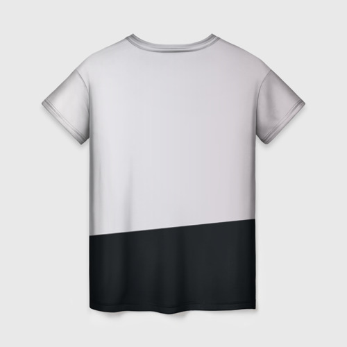 Женская футболка 3D с принтом Sasha Grey love, вид сзади #1