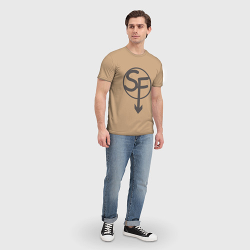 Мужская футболка 3D с принтом Ларри Sanity`s Fall ориг цвет, вид сбоку #3