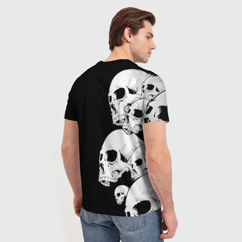 Мужская 3D футболка с принтом Iron Maiden, вид сзади #2