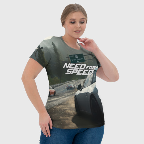 Женская футболка 3D с принтом NFS MW, фото #4