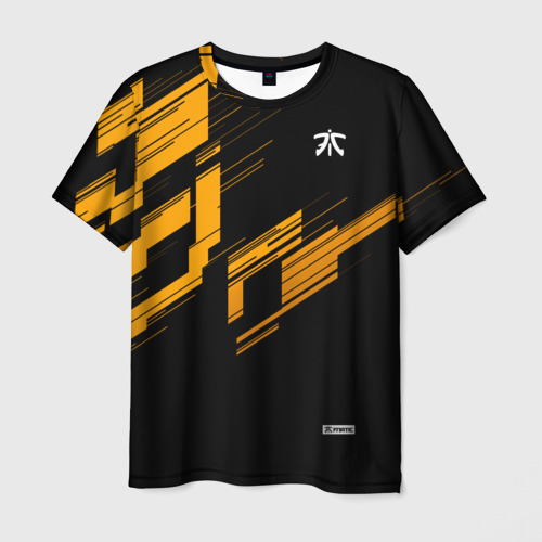 Мужская футболка 3D с принтом Cs:go - Fnatic Orange 2019, вид спереди #2