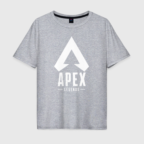 Мужская футболка хлопок Oversize с принтом APEX LEGENDS, вид спереди #2