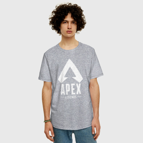 Мужская футболка хлопок Oversize с принтом APEX LEGENDS, фото на моделе #1