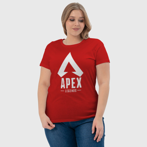 Женская футболка хлопок с принтом APEX LEGENDS, фото #4