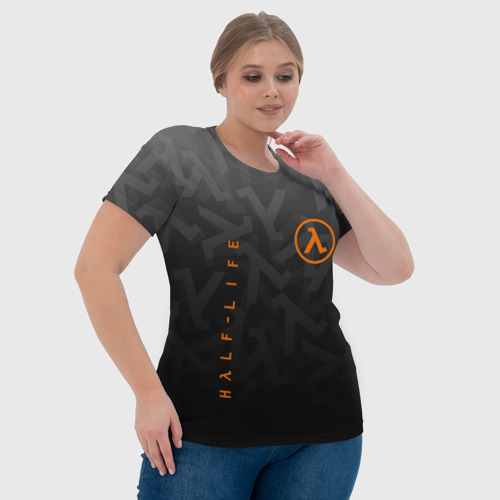 Женская футболка 3D с принтом HALF-LIFE | ХАЛФ-ЛАЙФ, фото #4