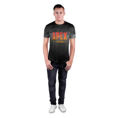 Мужская футболка 3D спортивная с принтом APEX LEGENDS | АПЕКС ЛЕГЕНДС, вид сбоку #3
