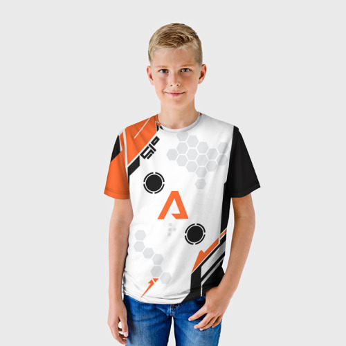 Детская футболка 3D с принтом Apex Legends Titanfall, фото на моделе #1