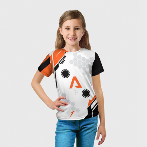 Детская футболка 3D с принтом Apex Legends Titanfall, вид сбоку #3