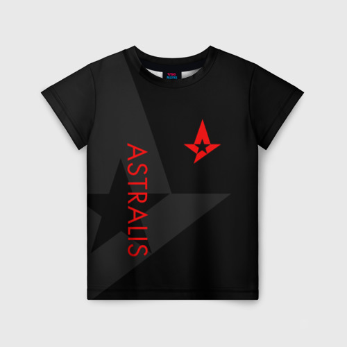 Детская футболка 3D с принтом Astralis Астралис, вид спереди #2