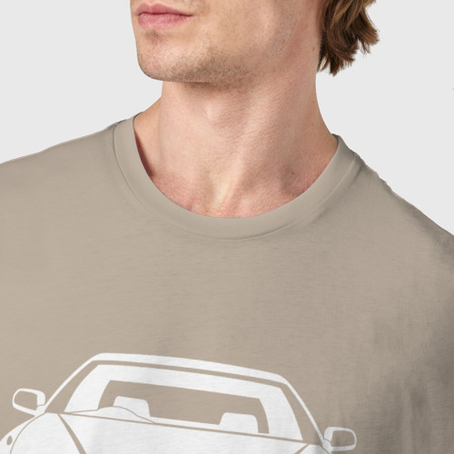 Мужская футболка хлопок с принтом Toyota Mark2 JZX100, фото #4
