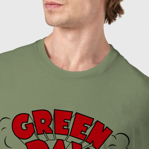 Мужская футболка хлопок с принтом Green Day, фото #4