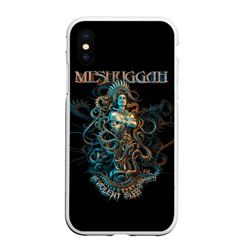 Чехол для iPhone XS Max матовый с принтом Meshuggah, вид спереди #2