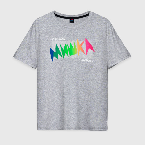Мужская футболка хлопок Oversize с принтом Mishka NYC x Tessa Violet, вид спереди #2