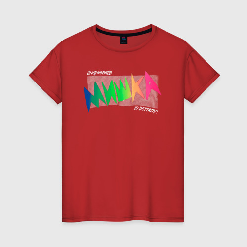 Женская футболка с принтом Mishka NYC x Tessa Violet, вид спереди #2
