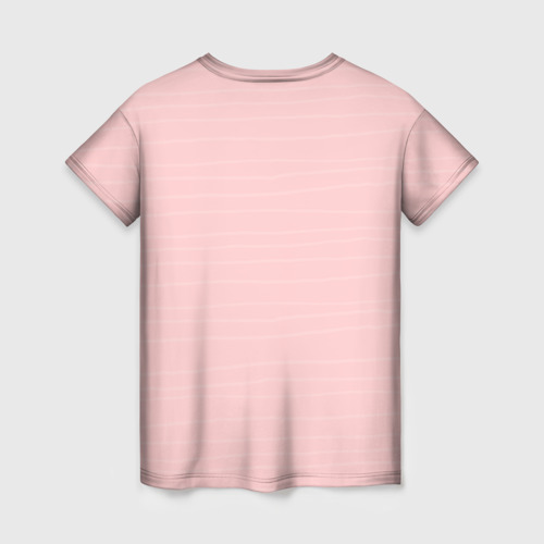Женская футболка 3D с принтом Сметанка, вид сзади #1
