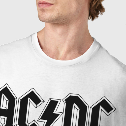 Мужская футболка хлопок с принтом AC/DC, фото #4