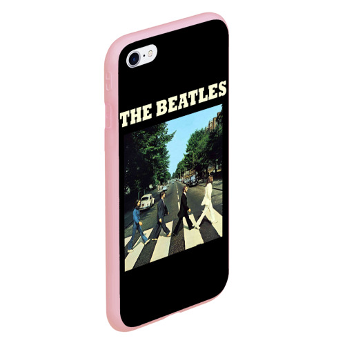 Чехол для iPhone 6/6S матовый с принтом The Beatles, вид сбоку #3