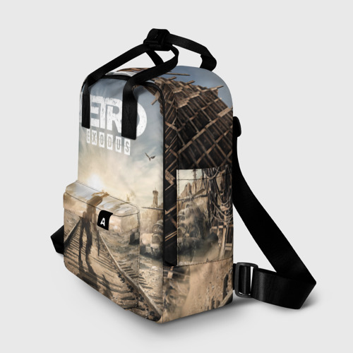 Женский рюкзак 3D с принтом Метро Исход, фото на моделе #1