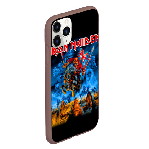 Чехол для iPhone 11 Pro матовый с принтом Iron Maiden, вид сбоку #3
