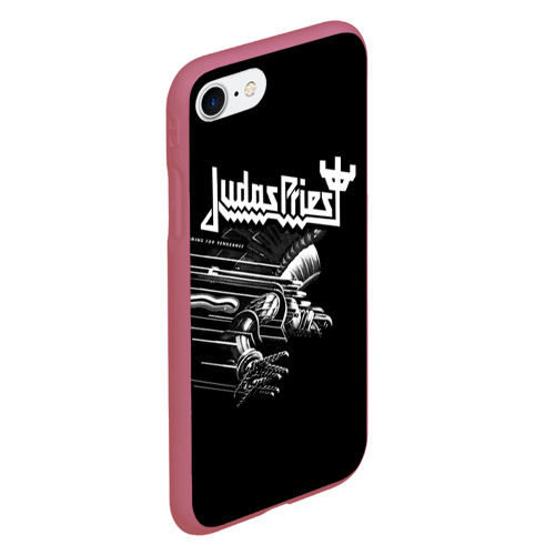 Чехол для iPhone 7/8 матовый с принтом Judas Priest, вид сбоку #3