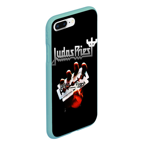 Чехол для iPhone 7Plus/8 Plus матовый с принтом Judas Priest, вид сбоку #3