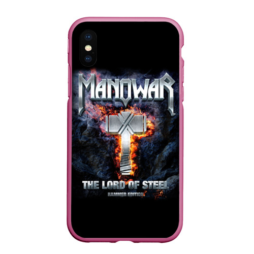 Чехол для iPhone XS Max матовый с принтом Manowar, вид спереди #2