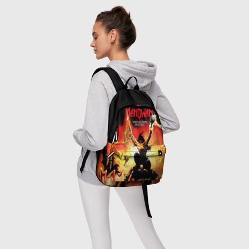 Рюкзак 3D с принтом Manowar, фото #4