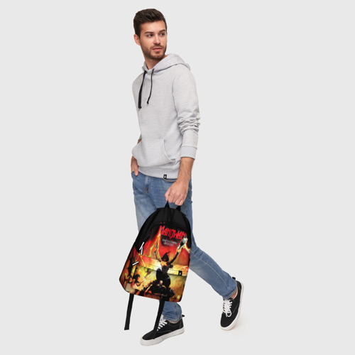 Рюкзак 3D с принтом Manowar, фото #5