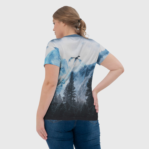 Женская футболка 3D с принтом Skyrim, вид сзади #2