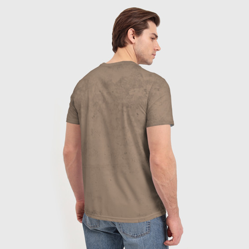 Мужская 3D футболка с принтом SALLY FACE - Ларри, вид сзади #2