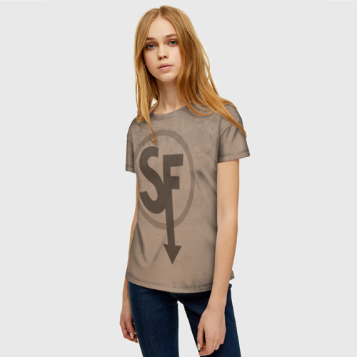 Женская футболка 3D с принтом SALLY FACE - Ларри, фото на моделе #1