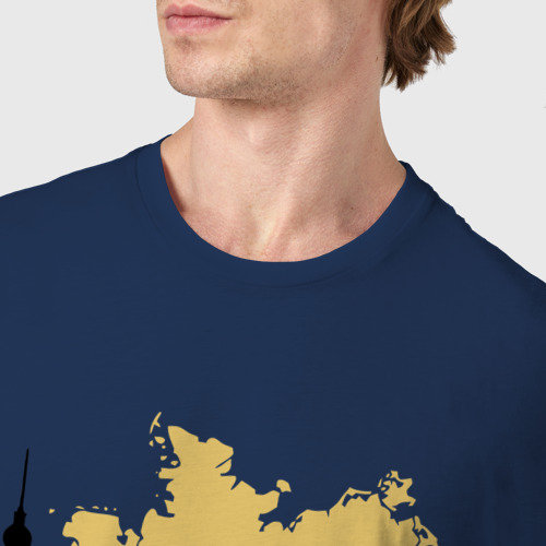 Мужская футболка хлопок с принтом Берлин - Германия, фото #4