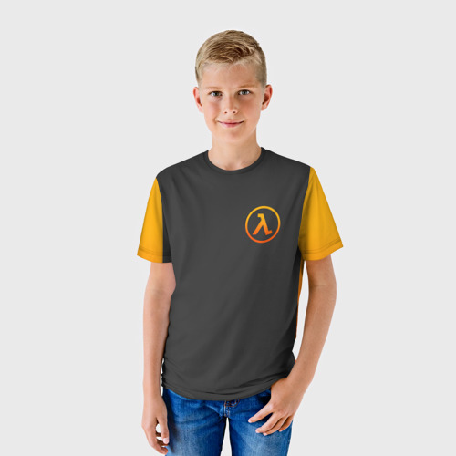 Детская футболка 3D с принтом Half-life, фото на моделе #1