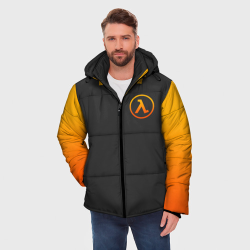 Мужская зимняя куртка 3D с принтом Half-life, фото на моделе #1