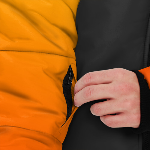 Мужская зимняя куртка 3D с принтом Half-life, вид сбоку #3