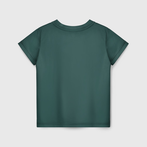 Детская футболка 3D с принтом Подозрительный страус, вид сзади #1
