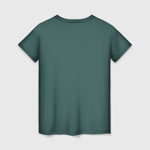 Женская футболка 3D с принтом Подозрительный страус, вид сзади #1